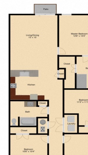 9227 and 9229 Gower Floor Plan Genesis Trails Patio